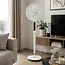TIROSS Staande ventilator 14 inch met 9 snelheden, 3 windstanden, oscillatie, turbo, timer en afstandsbediening voor thuis
