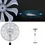 TIROSS Staande ventilator 14 inch met 9 snelheden, 3 windstanden, oscillatie, turbo, timer en afstandsbediening voor thuis