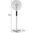 TIROSS Staande ventilator 14 inch met 9 snelheden, 3 windstanden, oscillatie, turbo, timer en afstandsbediening voor thuis