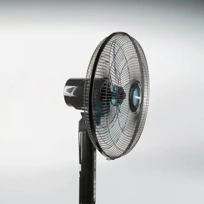 TIROSS Staande ventilator 44 cm met 3 snelheden, timer, verstelbare hoogte en kanteling plus afstandsbediening voor thuisgebruik
