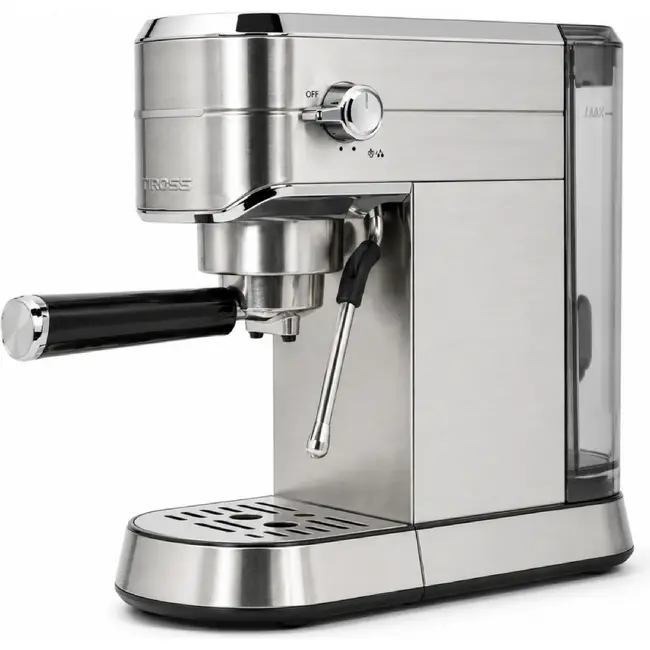 TIROSS Espressomachine 15 bar met Thermoblock, melkopschuimer en uitneembare watertank van 1 l