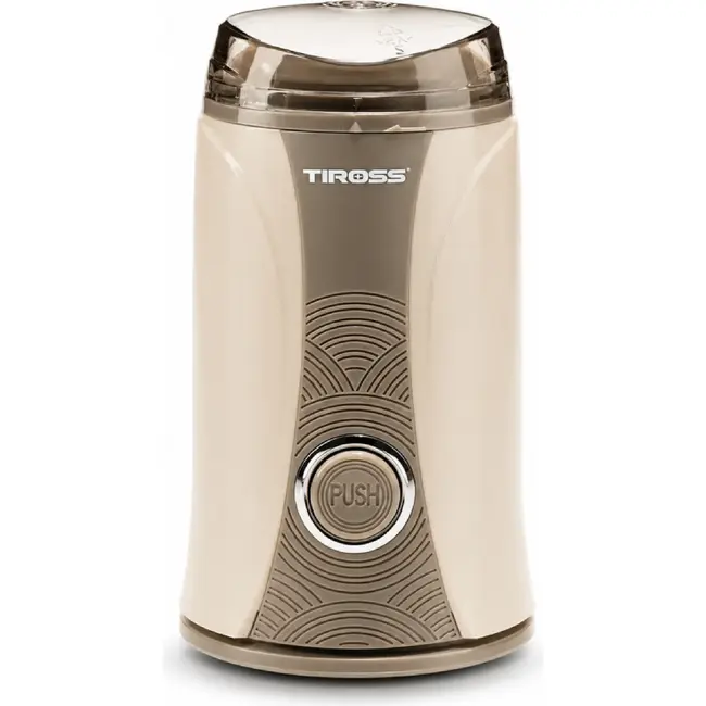 TIROSS Elektrische koffiemolen 150 W met rvs messen, 50 g inhoud, pulseerstand en kabelopbergvak