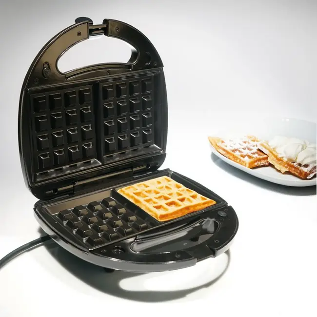 TIROSS Multifunctioneel tosti-ijzer 3-in-1 750 W met verwisselbare platen voor wafels en grillen