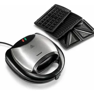 TIROSS Multifunctioneel tosti-ijzer 3-in-1 750 W met verwisselbare platen voor wafels en grillen