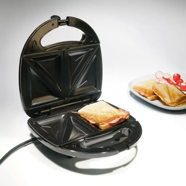 TIROSS Multifunctioneel tosti-ijzer 3-in-1 750 W met verwisselbare platen voor wafels en grillen