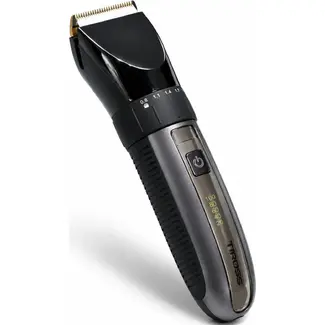 TIROSS Draadloze tondeuse met digitaal display, 1300 mAh accu, keramisch mes en 4 opzetkammen voor dagelijks haar en baard