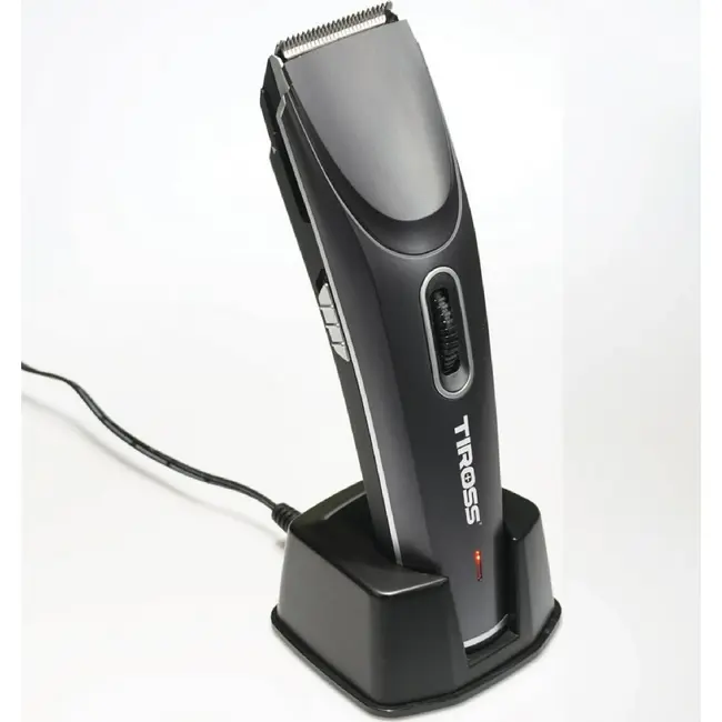 TIROSS Draadloze tondeuse 4-30 mm met Li-ion accu, rvs messen, 45 min gebruiksduur en accessoires voor haarverzorging thuis