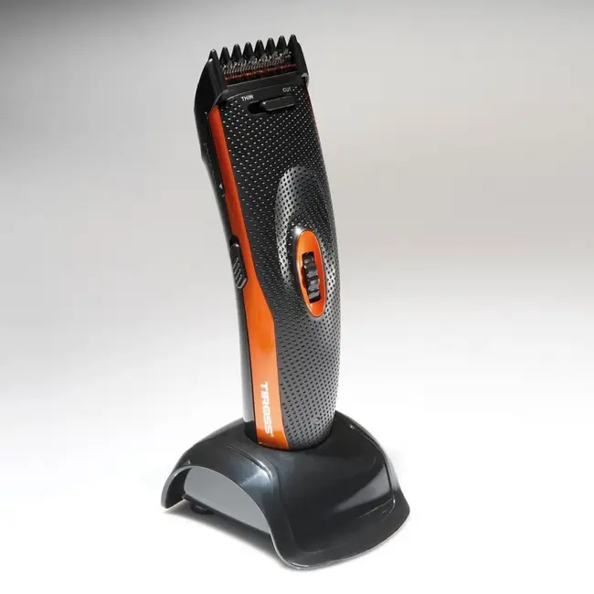 TIROSS Tondeuse 3-15 mm met 9 lengtestanden, rvs messen, 45 min gebruiksduur en handig laadstation