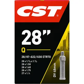 CST Binnenband 28x1 5/8x1 3/8 - Dunlop Ventiel 48mm - Geschikt voor Diverse Bandenmaten