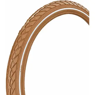 Deli tire Reflecterende bruine buitenband - 26x1.75 - Veilig en stijlvol - Voor stadsfietsen