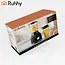 Ruhhy Blender 1200 W met glazen kan, ijsbreker, pulsstand en 2 meeneembekers voor smoothies