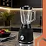 Ruhhy Blender 1200 W met glazen kan, ijsbreker, pulsstand en 2 meeneembekers voor smoothies
