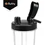 Ruhhy Blender 1200 W met glazen kan, ijsbreker, pulsstand en 2 meeneembekers voor smoothies
