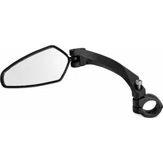 Falkx Fietsspiegel links - acryl glas - 11x5 cm - verbeterde zichtbaarheid