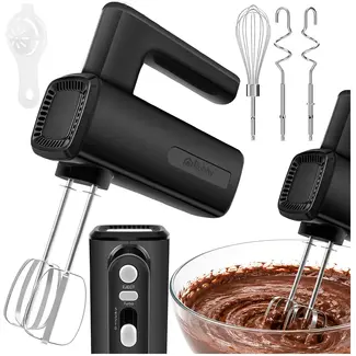 Ruhhy Handmixer 800 W met 5 snelheden, turbo, garde, deeghaken en ballonklopper voor thuisgebruik