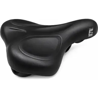 Selle Comfort Comfortabel zadel voor e-bikes - medium - zwart - met handvat - zonder strop