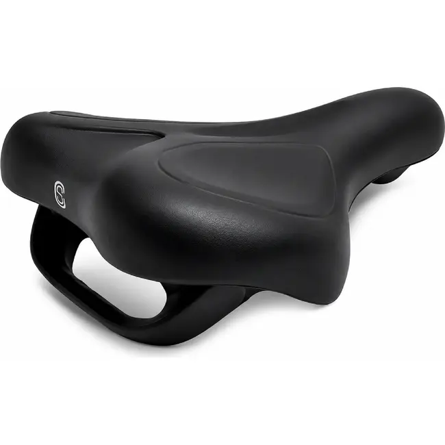 Selle Comfort Comfortabel zadel voor e-bikes - medium - zwart - met handvat - zonder strop