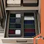 Ruhhy Ondergoed organizer 4-delig grijs met 45 vakken voor sokken, lingerie en kleine accessoires