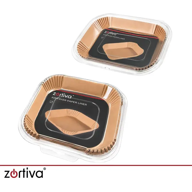 Zortiva Airfryer bakpapier 150 stuks in 2 maten, vetbestendig en hittebestendig tot 230 °C voor bakken