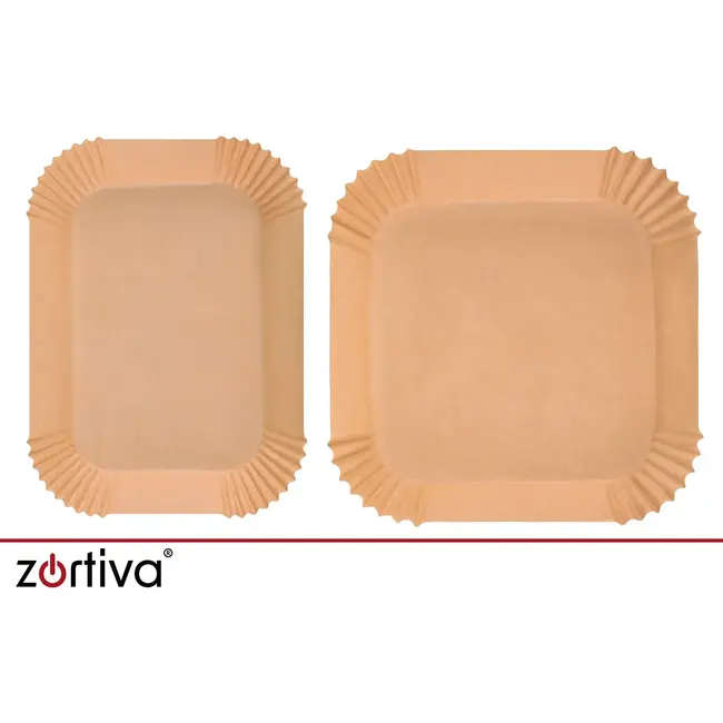 Zortiva Airfryer bakpapier 150 stuks in 2 maten, vetbestendig en hittebestendig tot 230 °C voor bakken