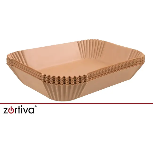 Zortiva Airfryer bakpapier 150 stuks in 2 maten, vetbestendig en hittebestendig tot 230 °C voor bakken