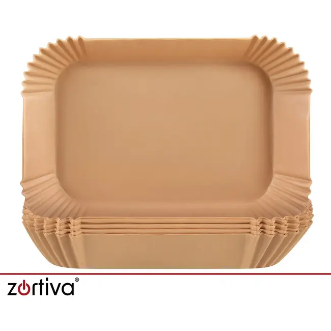 Zortiva Airfryer bakpapier 150 stuks in 2 maten, vetbestendig en hittebestendig tot 230 °C voor bakken
