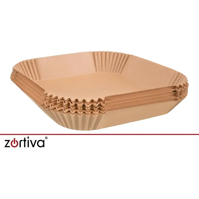 Zortiva Airfryer bakpapier 150 stuks in 2 maten, vetbestendig en hittebestendig tot 230 °C voor bakken