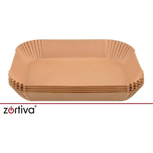 Zortiva Airfryer bakpapier 150 stuks in 2 maten, vetbestendig en hittebestendig tot 230 °C voor bakken