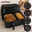 Zortiva Airfryer bakpapier 150 stuks in 2 maten, vetbestendig en hittebestendig tot 230 °C voor bakken