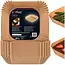Zortiva Airfryer bakpapier 23 x 23 cm, 100 stuks met antiaanbaklaag en hittebestendig tot 230 °C