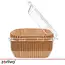 Zortiva Airfryer bakpapier 23 x 23 cm, 100 stuks met antiaanbaklaag en hittebestendig tot 230 °C