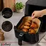 Zortiva Airfryer bakpapier 23 x 23 cm, 100 stuks met antiaanbaklaag en hittebestendig tot 230 °C