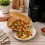 Zortiva Airfryer bakpapier 23 x 23 cm, 100 stuks met antiaanbaklaag en hittebestendig tot 230 °C
