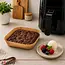 Zortiva Airfryer bakpapier 23 x 23 cm, 100 stuks met antiaanbaklaag en hittebestendig tot 230 °C