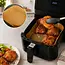 Zortiva Airfryer bakpapier 23 x 23 cm, 100 stuks met antiaanbaklaag en hittebestendig tot 230 °C