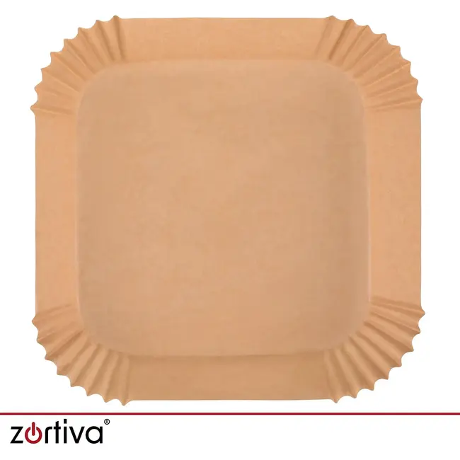 Zortiva Airfryer bakpapier 23 x 23 cm, 100 stuks met antiaanbaklaag en hittebestendig tot 230 °C