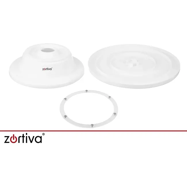 Zortiva Draaibaar taartplateau 28 cm met 3 spatels voor taarten, gebak en decoreren in de keuken