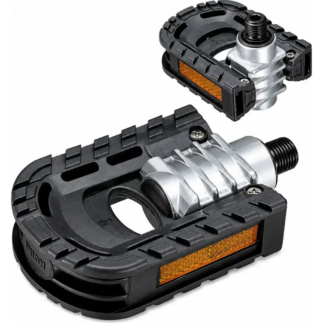 Union Vouwbare fietspedalen - ruimtebesparend - 9/16" draad - zwart - aluminium