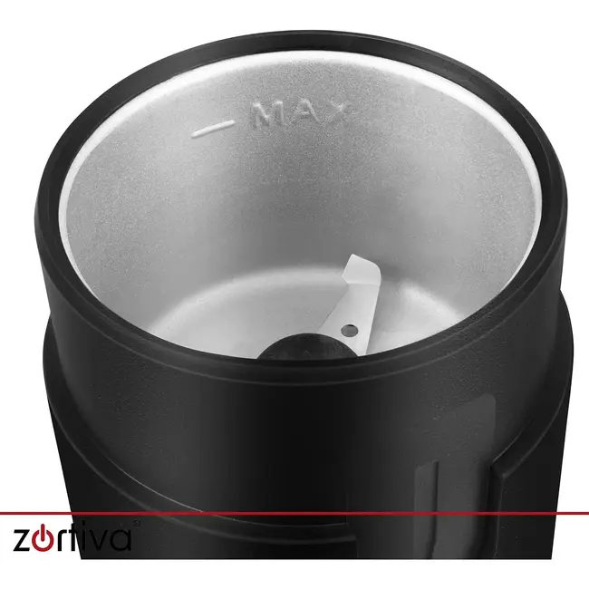 Zortiva Elektrische koffiemolen 150 W met 50 g inhoud, stalen mes en 22.000 t/min voor koffie