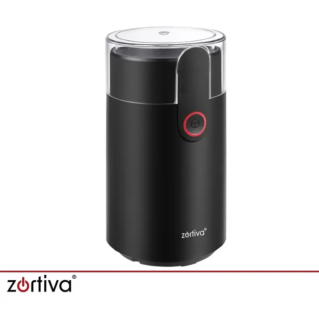 Zortiva Elektrische koffiemolen 150 W met 50 g inhoud, stalen mes en 22.000 t/min voor koffie