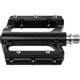 M-Wave Flat pedalen - ATB/BMX - Aluminium - Brede grip - Zwart