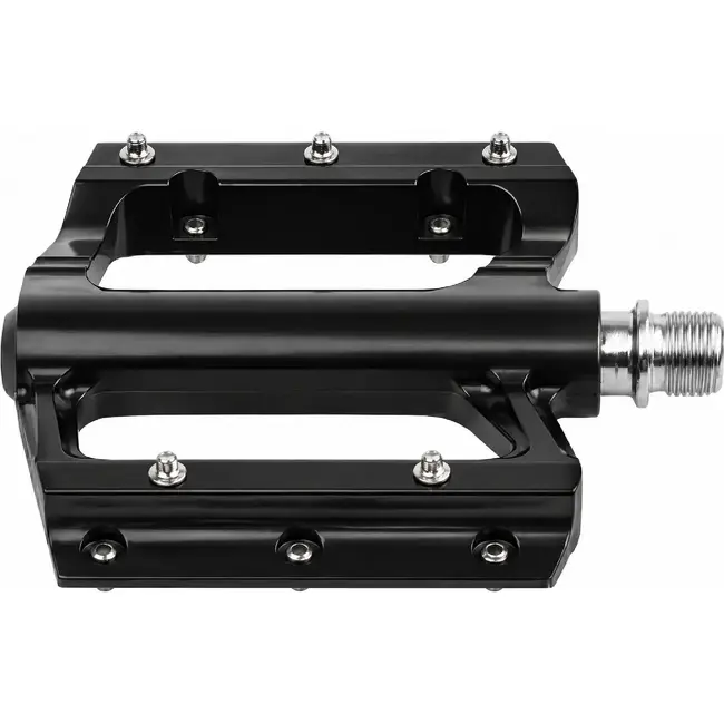 M-Wave Flat pedalen - ATB/BMX - Aluminium - Brede grip - Zwart