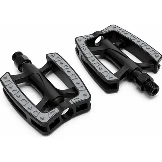 Falkx Kunststof pedalen - anti-slip - zwart - 9/16" - duurzaam ontwerp
