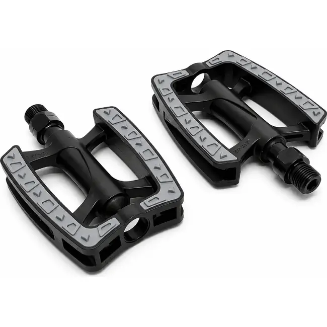 Falkx Kunststof pedalen - anti-slip - zwart - 9/16" - duurzaam ontwerp