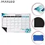Maaleo Magnetische maandplanner 30 x 40 cm met uitwisbaar oppervlak, 4 stiften en magnetisch wisje