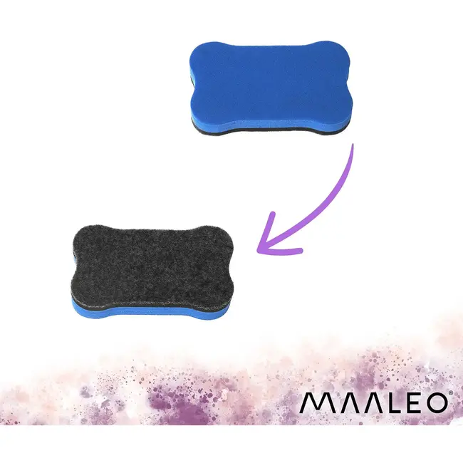 Maaleo Magnetische maandplanner 30 x 40 cm met uitwisbaar oppervlak, 4 stiften en magnetisch wisje