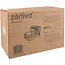 Zortiva Vaatdroger 2 niveaus 43 cm zwart met bestekbak, lekbak en verplaatsbaar bordenrek voor servies