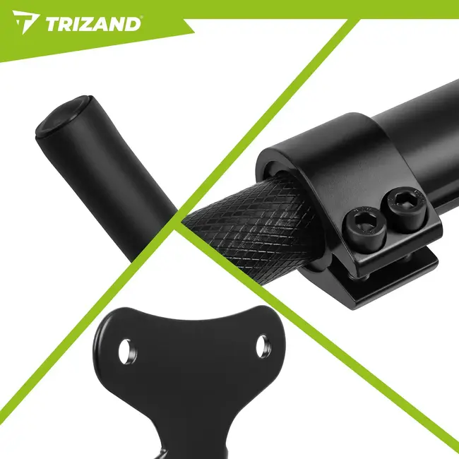 Trizand, Fietshouder wand 30 kg zwart, opvouwbaar en verstelbaar voor fietsen van 24-29 inch thuis