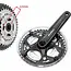 Sunrace Crankstel - Drie Kettingbladen - Aluminium/Staal - 170 mm - Zwart/Zilver