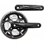 Sunrace Crankstel - Drievoudige Kettingbladen - Aluminium/Staal - 170 mm - Zwart/Zilver